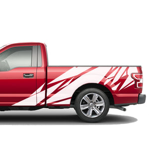 Geometric BED Flag fender Full Graphics tail Regular 2X Side design DECAL bar Sticker for Ford F150 wrap-thirteenth-generation decal CAB 2015 – 2020 XL XLT