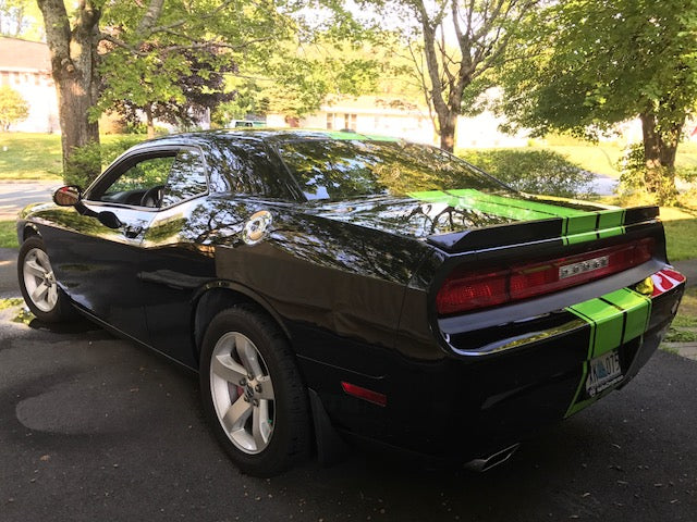 Dual Racing Rally Stripe for Dodge Challenger SRT Hellcat stack pack SXT GT  widebody 2014 2015 2018 2019 2020 2021 2022 2023 RT