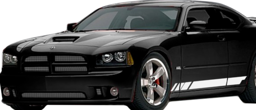 Sticker Decal Graphic Side Stripes Strobe for Dodge Charger 05-10 RT SRT-8 Light