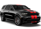 Redline Dual Decal stripes compatible with Dodge Durango 2022 SRT 392 AWD hood roof SXT, GT,GT PLUS,CITEDEL,RT