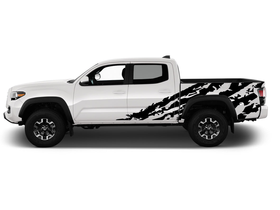 Bed Decal For TACOMA TOYOTA  Scratch Design Graphics Vinyl Sticker
