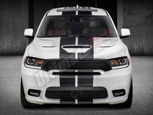 Redline Dual Decal stripes compatible with Dodge Durango 2022 SRT 392 AWD hood roof SXT, GT,GT PLUS,CITEDEL,RT