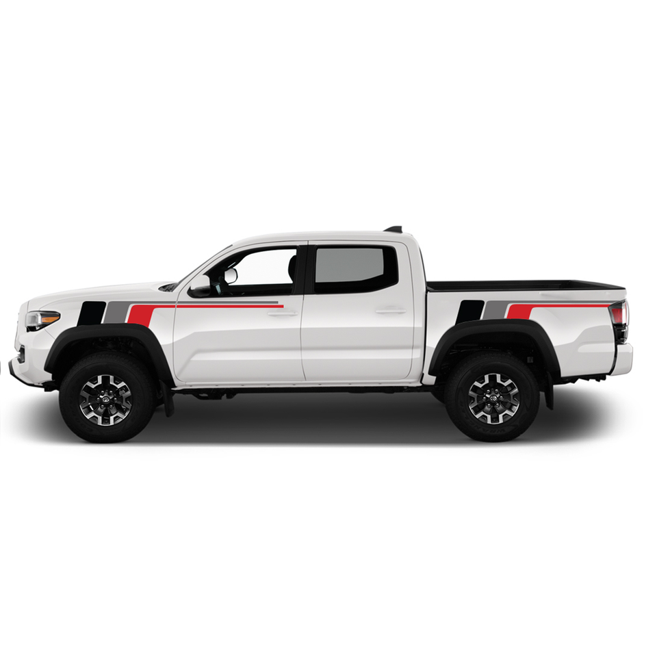 Decal Sticker Sport Fender Bed Triple Retro Body Kit For Toyota Tacoma Racing Vinyl Graphics