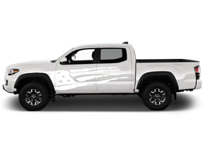 Decal For TOYOTA TACOMA Door Side USA Flag Design Graphics Vinyl Sticker