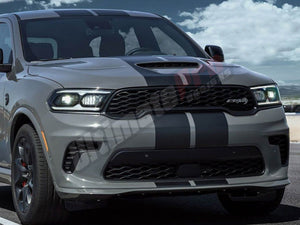 Redline Dual Decal stripes compatible with Dodge Durango 2022 SRT 392 AWD hood roof SXT, GT,GT PLUS,CITEDEL,RT