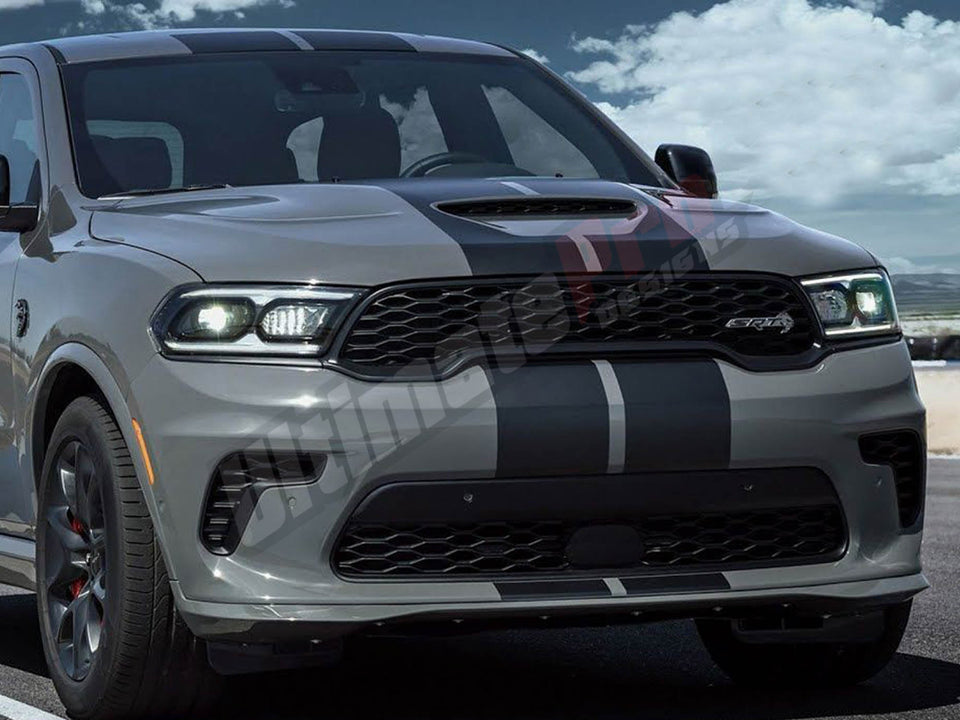 Redline Dual Decal stripes compatible with Dodge Durango 2022 SRT 392 AWD hood roof SXT, GT,GT PLUS,CITEDEL,RT