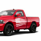 American Flag Side Doors Stripes Wrap Decal Sticker for Dodge Regular Cab 1500