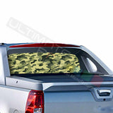 Army Designs Rear Window See Thru Sticker Perforated for Chevrolet Avalanche