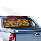 Army Designs Rear Window See Thru Sticker Perforated for Chevrolet Avalanche