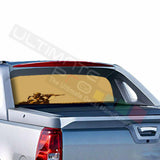 Army Designs Rear Window See Thru Sticker Perforated for Chevrolet Avalanche