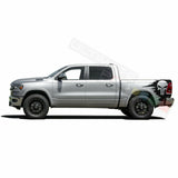 Bed Punisher Decal Sticker Graphic Side Stripes for Dodge Ram Crew Cab 2500 C