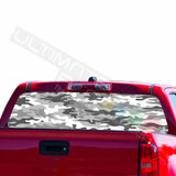 Camo designs Rear Window See Thru Sticker Perforated for Chevrolet Avalanche