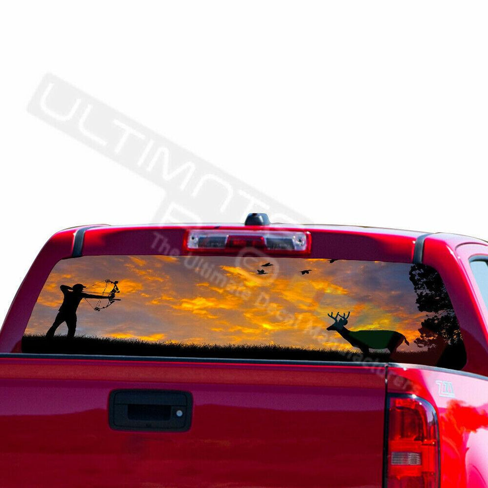 Camo designs Rear Window See Thru Sticker Perforated for Chevrolet Avalanche