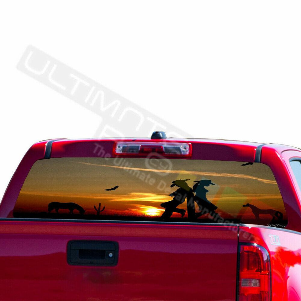 Camo designs Rear Window See Thru Sticker Perforated for Chevrolet Avalanche