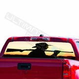 Camo designs Rear Window See Thru Sticker Perforated for Chevrolet Avalanche