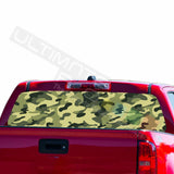 Camo designs Rear Window See Thru Sticker Perforated for Chevrolet Avalanche