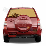 Camo Hunting Decal Rear Window See Thru Stickers Perforated for Grand Vitara Old