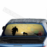 Camo Hunting Decal Rear Window See Thru Stickers Perforated for Mitsubishin L200