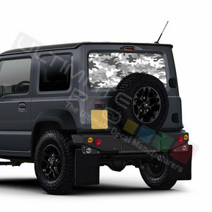 Camo Hunting Decal Rear Window See Thru Stickers Perforated for New Suzuki Jimny