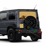 Camo Hunting Decal Rear Window See Thru Stickers Perforated for New Suzuki Jimny