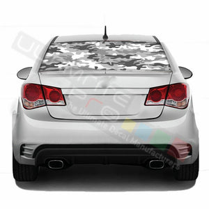 Camo Hunting Decals Rear Window See Thru Sticker Perforated for Chevrolet Cruze