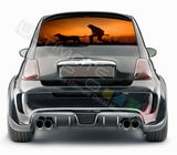 Camo Hunting Decals Rear Window See Thru Stickers Perforated for FIAT 500 2020