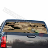 Camo Hunting Decals Rear Window See Thru Stickers Perforated for GMC Sierra 2018