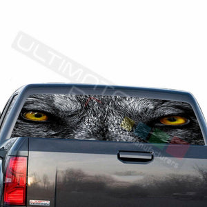 Camo Hunting Decals Rear Window See Thru Stickers Perforated for GMC Sierra 2018