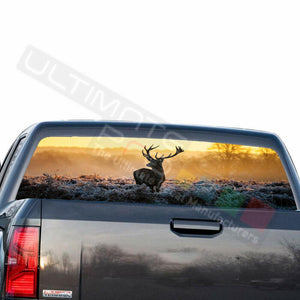 Camo Hunting Decals Rear Window See Thru Stickers Perforated for GMC Sierra 2018