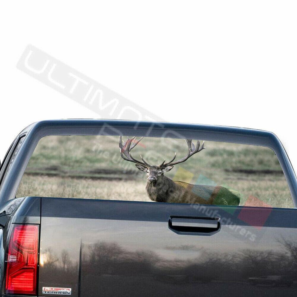 Camo Hunting Decals Rear Window See Thru Stickers Perforated for GMC Sierra 2018