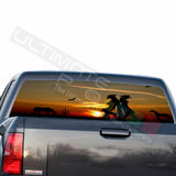 Camo Hunting Decals Rear Window See Thru Stickers Perforated for GMC Sierra 2018