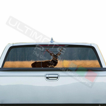 Camo Hunting Decals Rear Window See Thru Stickers Perforated for Honda Ridgeline