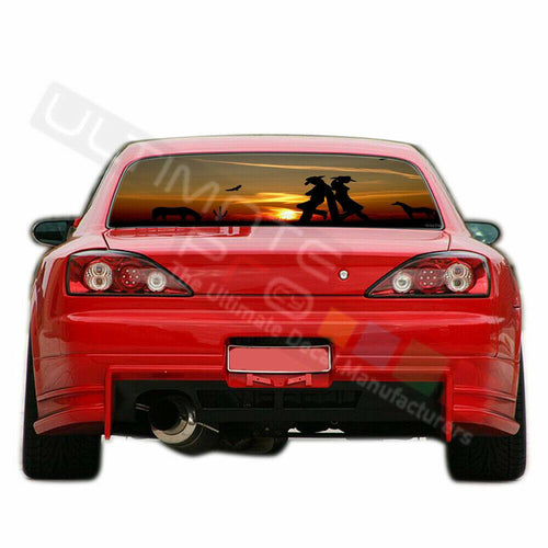 Camo Hunting Decals Window See Thru Stickers Perforated for Nissan Silvia 2018