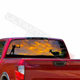 Camo Hunting Decals Window See Thru Stickers Perforated for Nissan Titan 2017