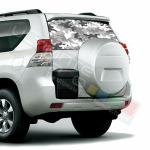 Camo Hunting Decals Window See Thru Stickers Perforated for Toyota Prado 2017