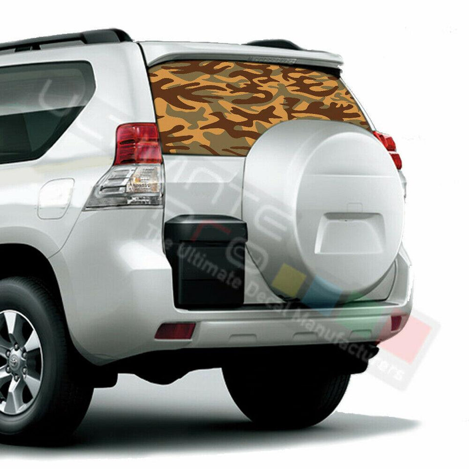 Camo Hunting Decals Window See Thru Stickers Perforated for Toyota Prado 2017