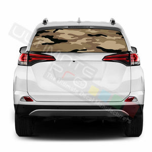 Camo Hunting Decals Window See Thru Stickers Perforated for Toyota RAV4 2018