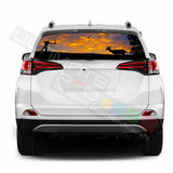 Camo Hunting Decals Window See Thru Stickers Perforated for Toyota RAV4 2018