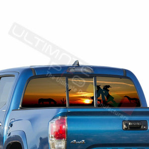 Camo Hunting Decals Window See Thru Stickers Perforated for Toyota Tacoma 2018