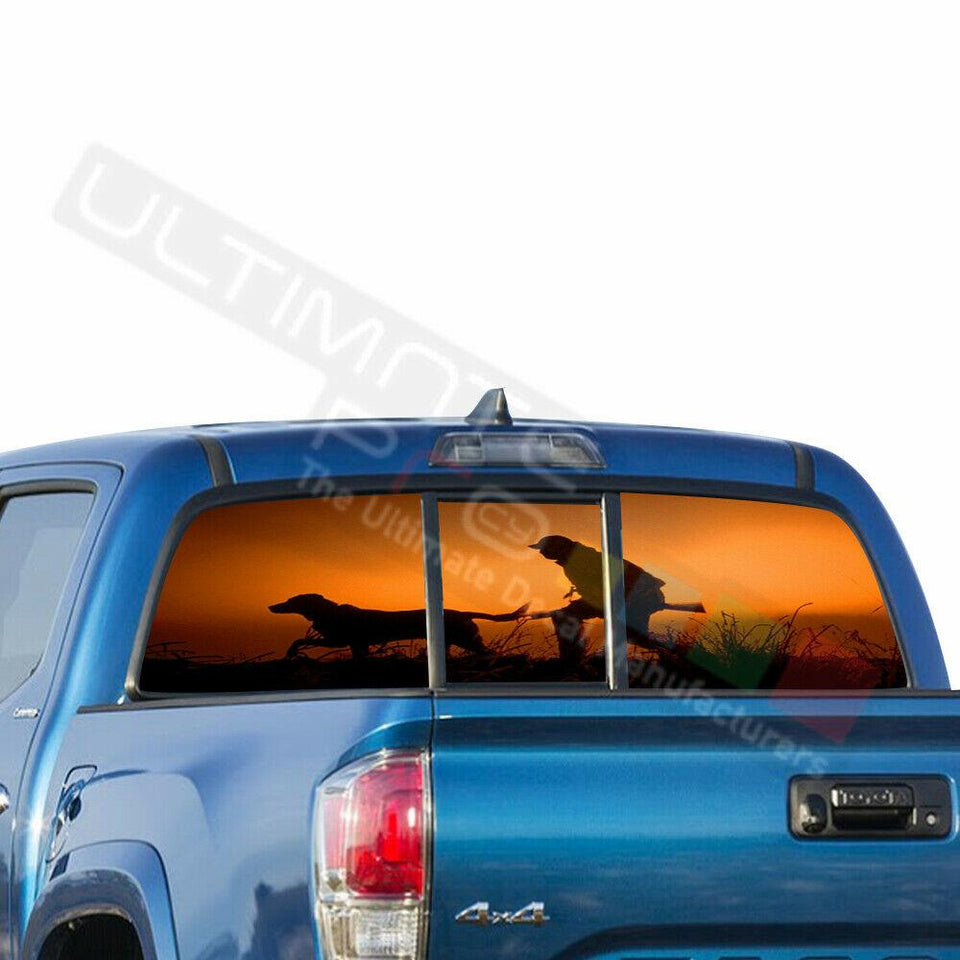 Camo Hunting Decals Window See Thru Stickers Perforated for Toyota Tacoma 2018