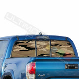 Camo Hunting Decals Window See Thru Stickers Perforated for Toyota Tacoma 2018