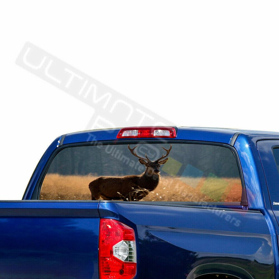 Camo Hunting Decals Window See Thru Stickers Perforated for Toyota Tundra 2016