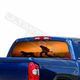 Camo Hunting Decals Window See Thru Stickers Perforated for Toyota Tundra 2016