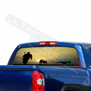 Camo Hunting Decals Window See Thru Stickers Perforated for Toyota Tundra 2016