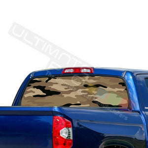 Camo Hunting Decals Window See Thru Stickers Perforated for Toyota Tundra 2016