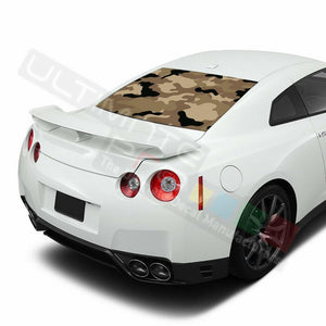 Camo Hunting Design Decals Window See Thru Stickers Perforated for Nissan GTR