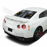 Camo Hunting Design Decals Window See Thru Stickers Perforated for Nissan GTR