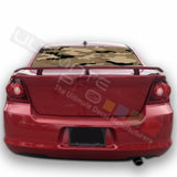 Camo hunting designs Rear Window CThru Stickers Perforated for Dodge Avenger