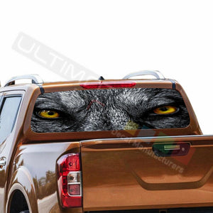 Camo Hunting Designs Window See Thru Stickers Perforated for Nissan Navara NP300