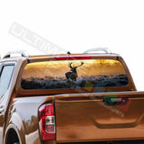 Camo Hunting Designs Window See Thru Stickers Perforated for Nissan Navara NP300